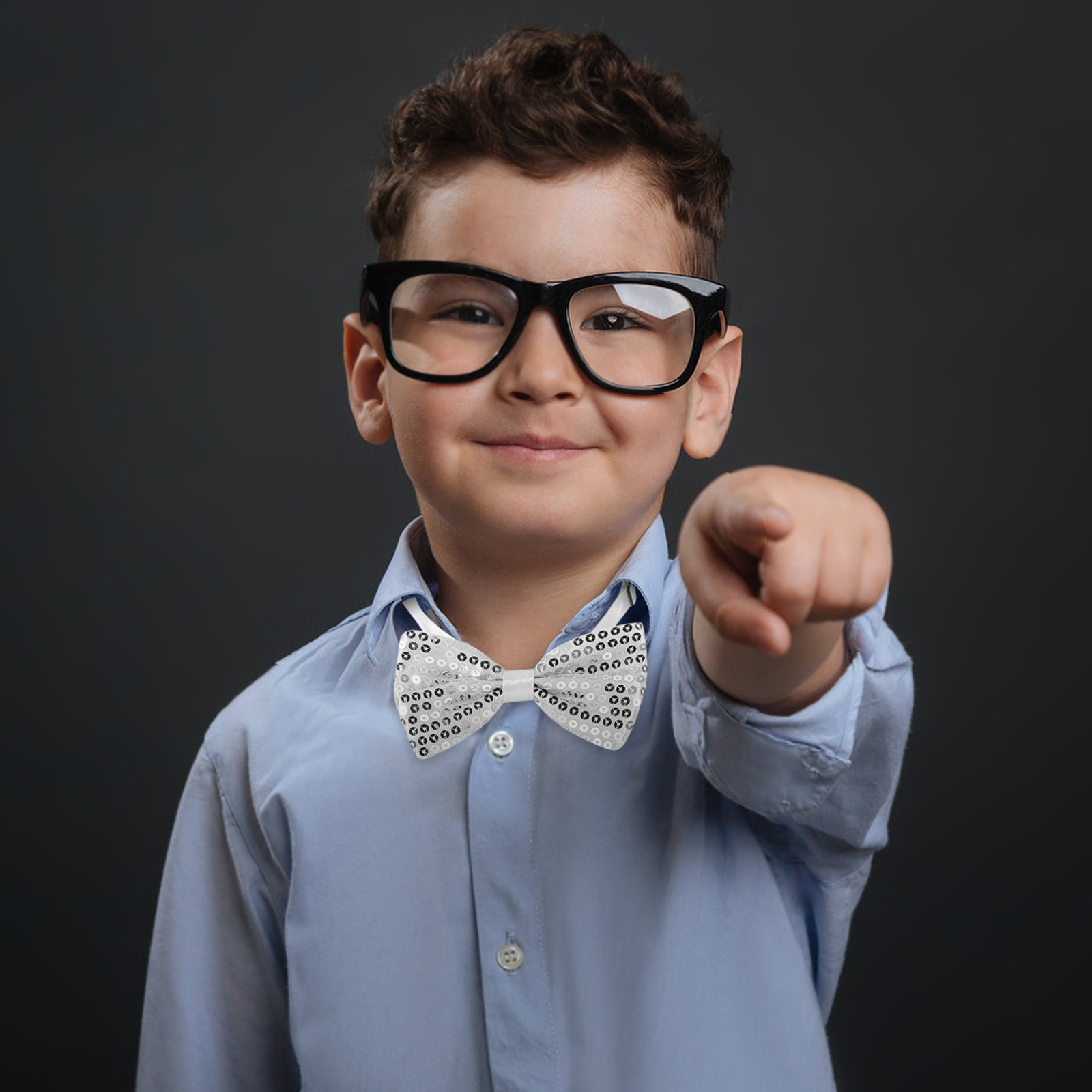 Bow Tie Pre Tied - 5Pcs Boys Sequin Bow Tie Children