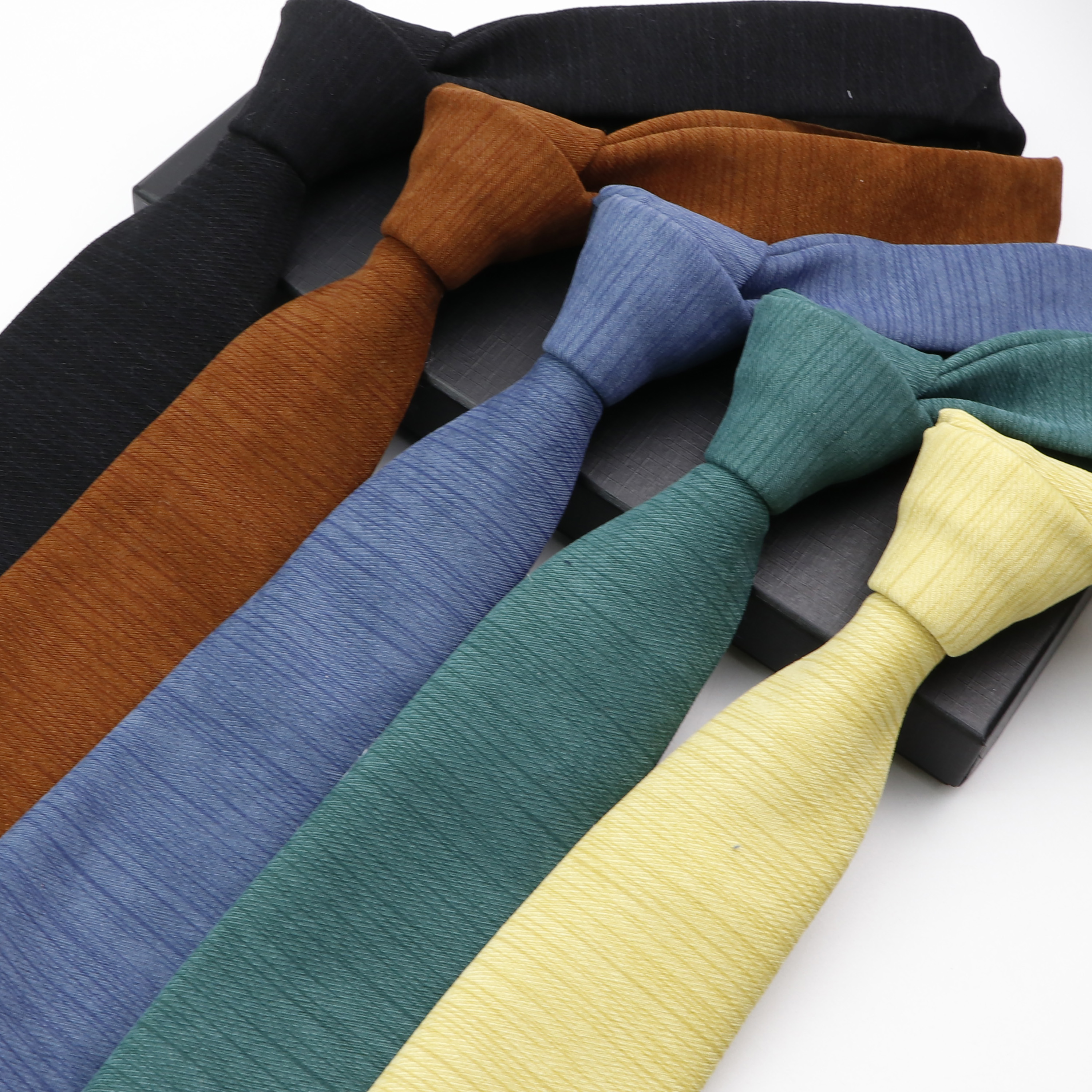Men's Soft Downy Suede Tie Sol - Skinny Tie Men บทวิจารณ์และราคา