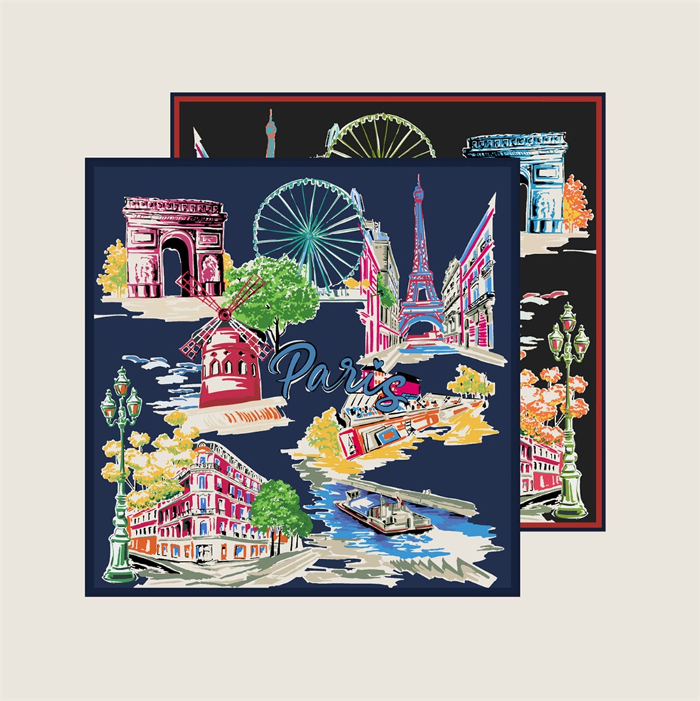 90CMTwill Silk Scarf Women Dou - Scarf Silk Square บทวิจารณ์และราคา
