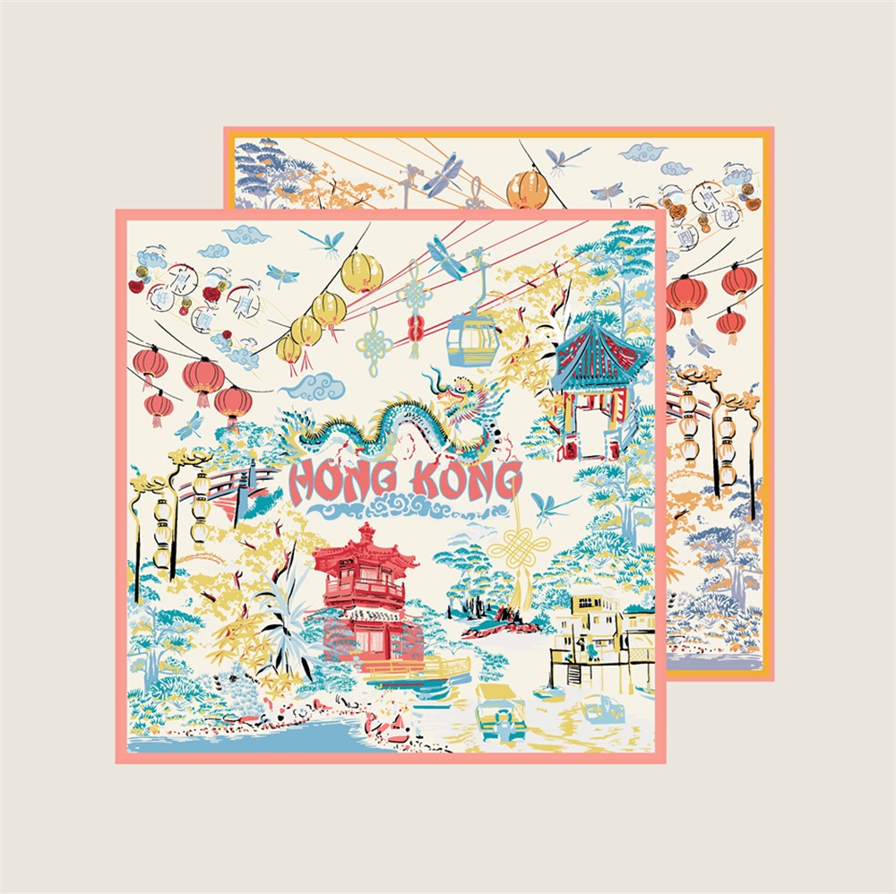 90CMTwill Silk Scarf Women Dou - Scarf Silk Square บทวิจารณ์และราคา