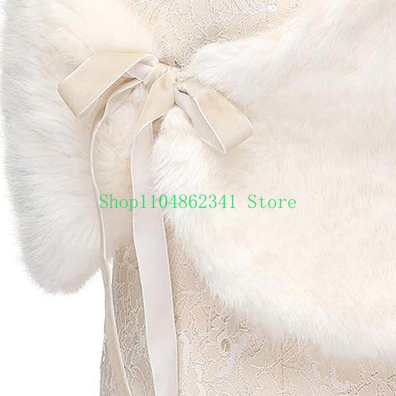 652F Sophisticated Faux Furs S - Stole Wedding Shawl บทวิจารณ์และราคา