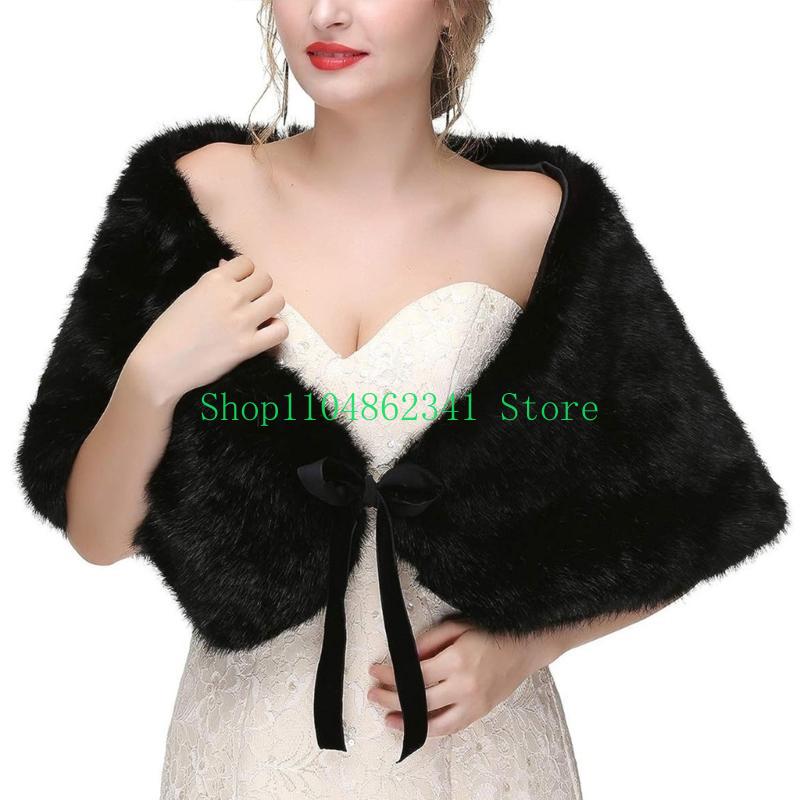 652F Sophisticated Faux Furs S - Stole Wedding Shawl บทวิจารณ์และราคา