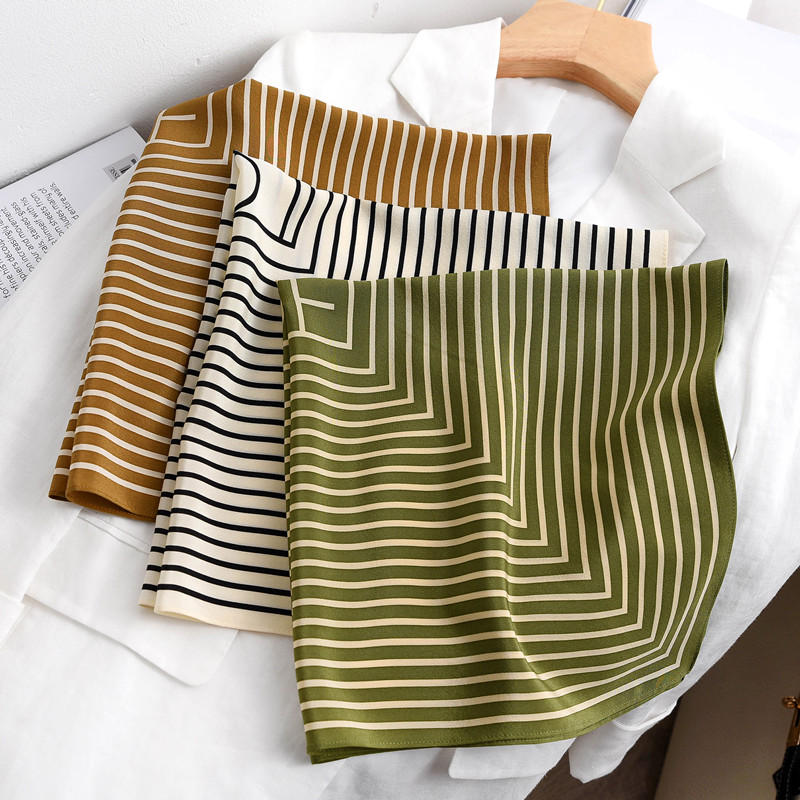 Stripe Print 100% Silk Neck He - Silk Tie Striped บทวิจารณ์และราคา