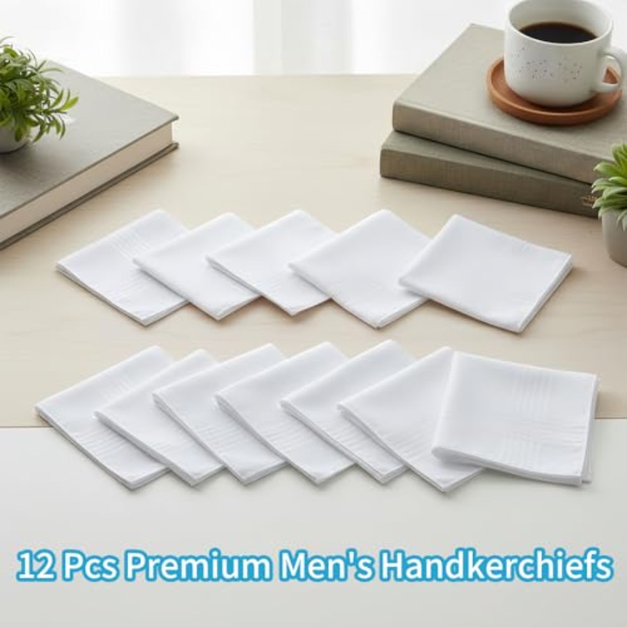 Cotton Handkerchiefs for Men-  - Handkerchief Cotton Men บทวิจารณ์และราคา