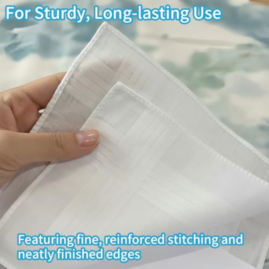 Cotton Handkerchiefs for Men-  - Handkerchief Cotton Men บทวิจารณ์และราคา