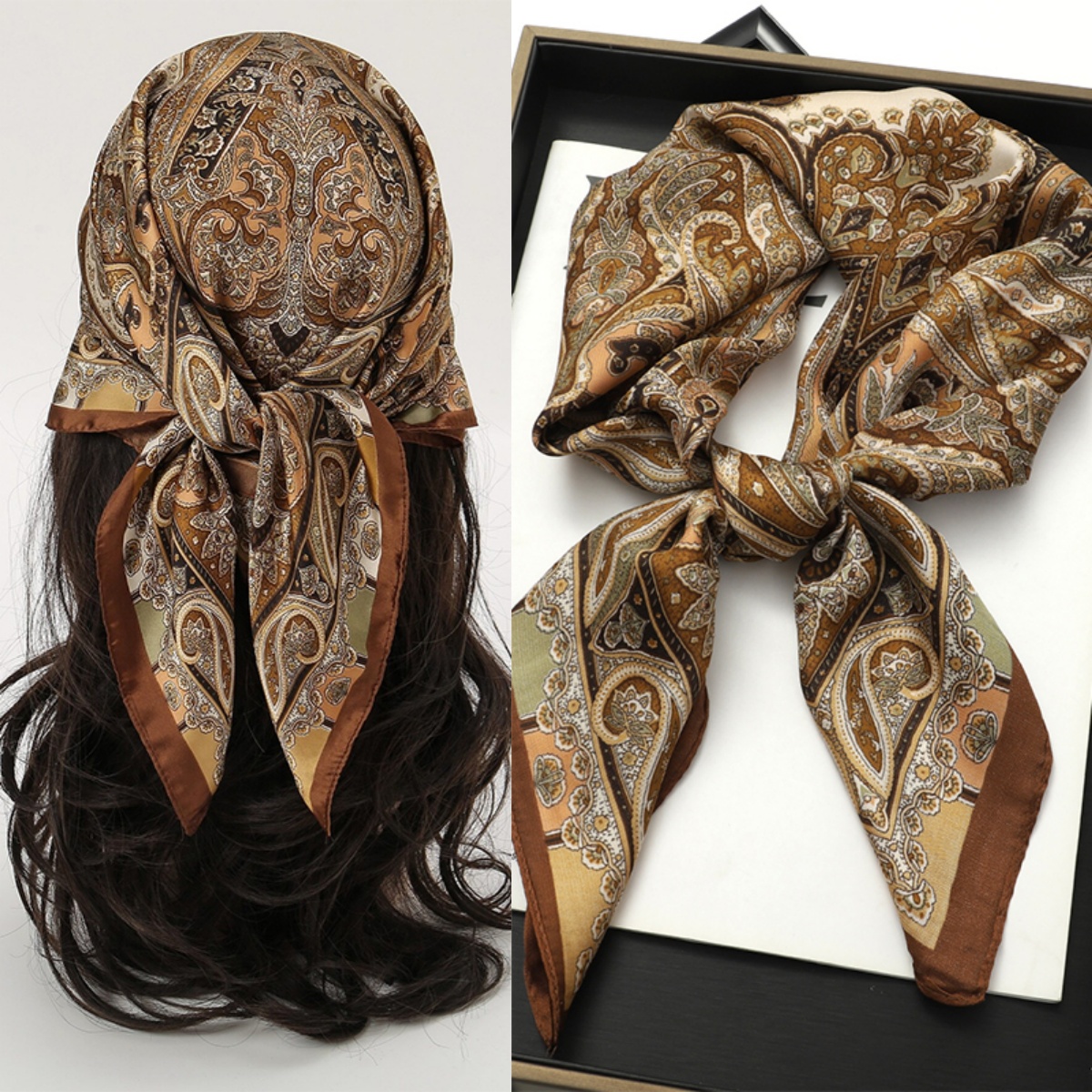 Bohemian Style Print Luxury Br - Face Scarf Mask บทวิจารณ์และราคา