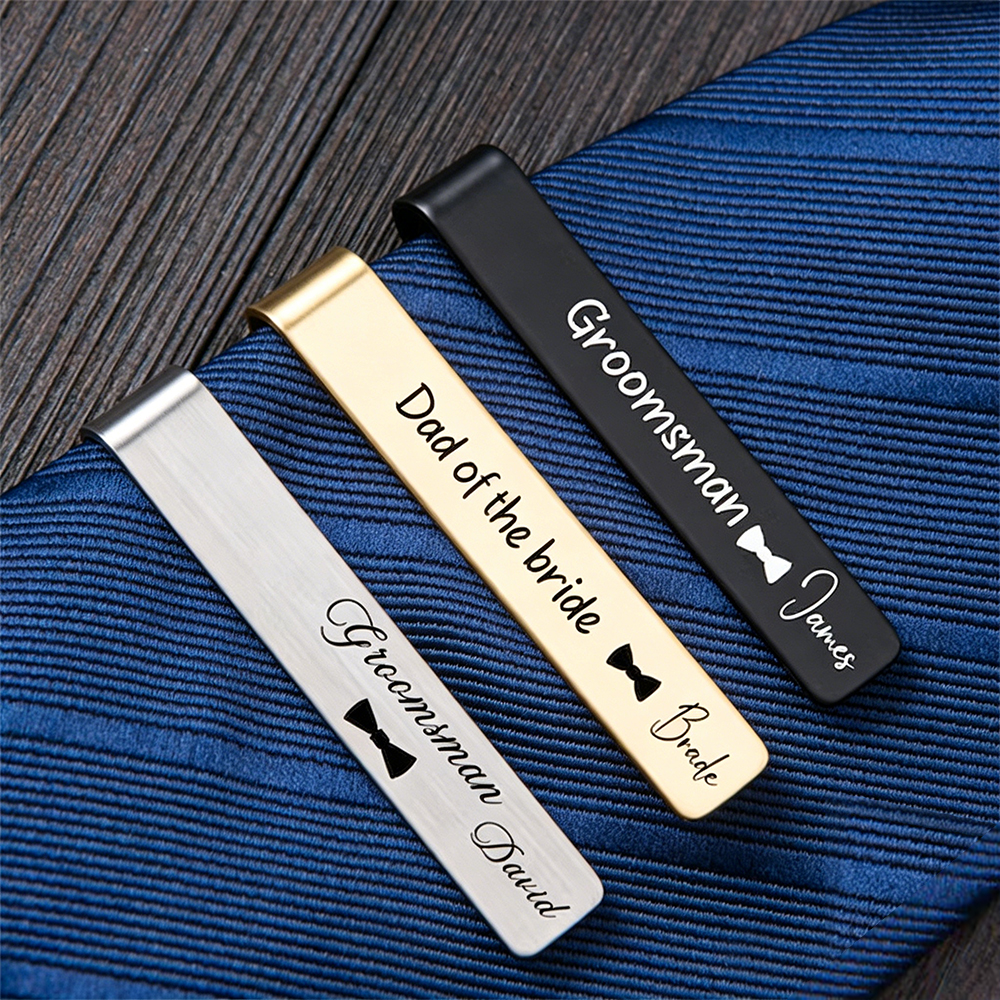 Stainless Steel Custom Engrave - Tie Clip Silver บทวิจารณ์และราคา
