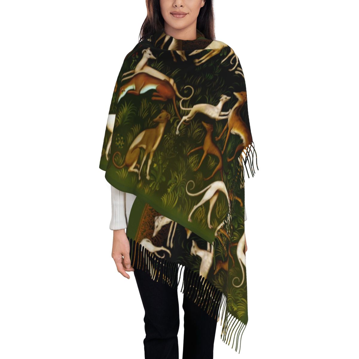 Greyhounds Shawl Wrap Women Wi - Pashmina Wrap Large บทวิจารณ์และราคา