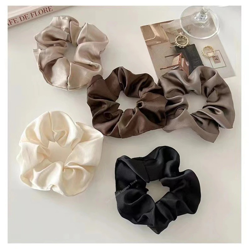 Vintage Silk Hair Scrunchies E - Silk Tie Striped บทวิจารณ์และราคา