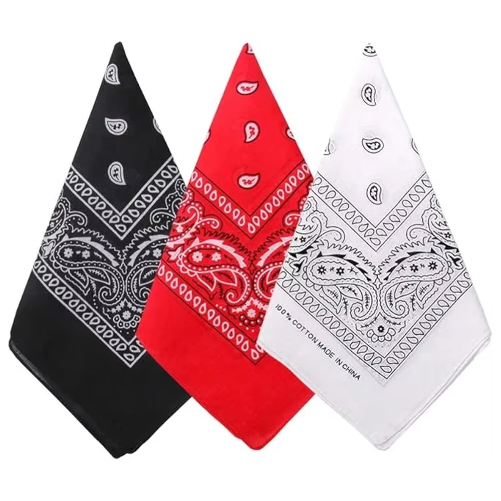 Unisex Men Women Bandana Hairb - Handkerchief Cotton Men บทวิจารณ์และราคา