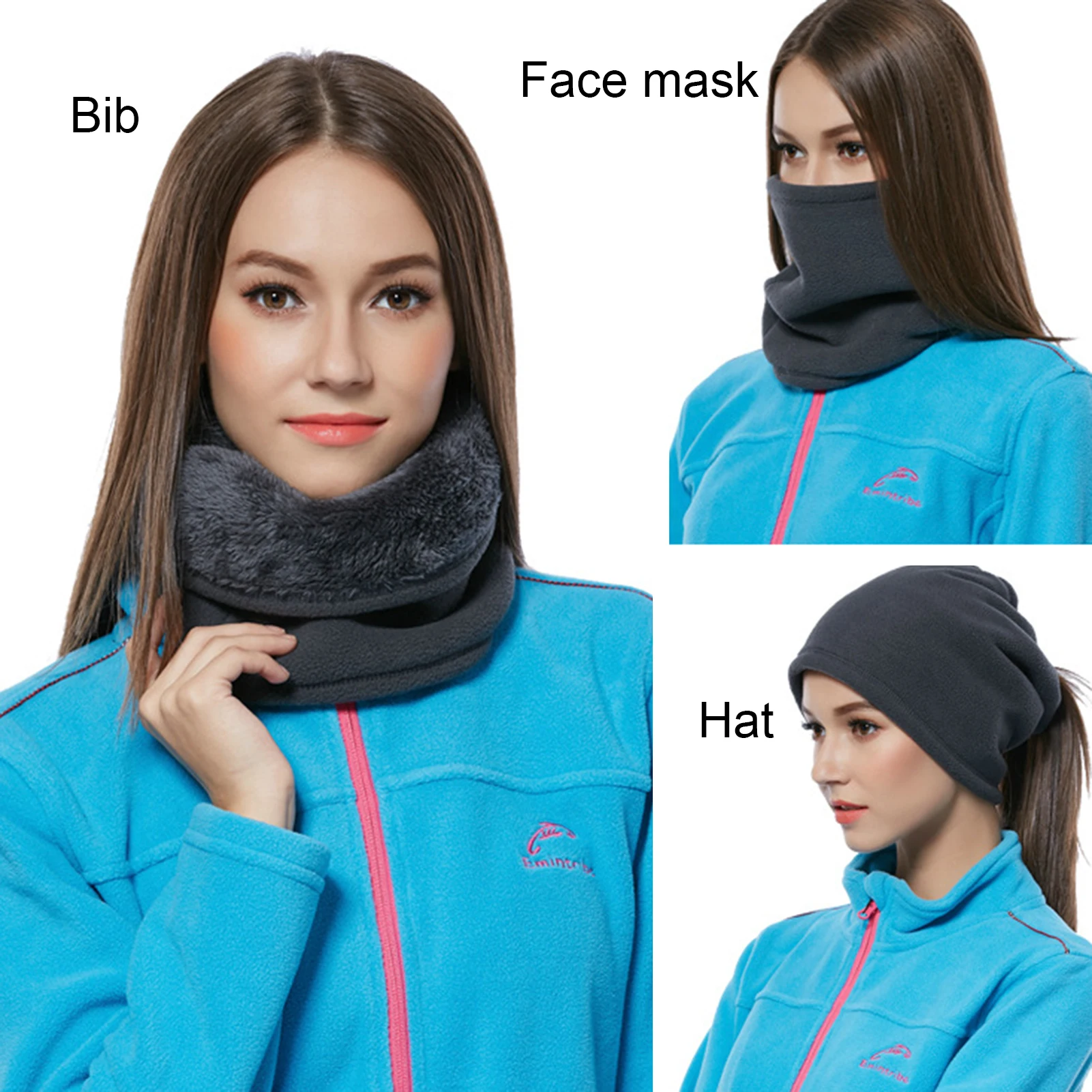 Outdoor Women Men Winter Warm  - Infinity Scarf Knit บทวิจารณ์และราคา