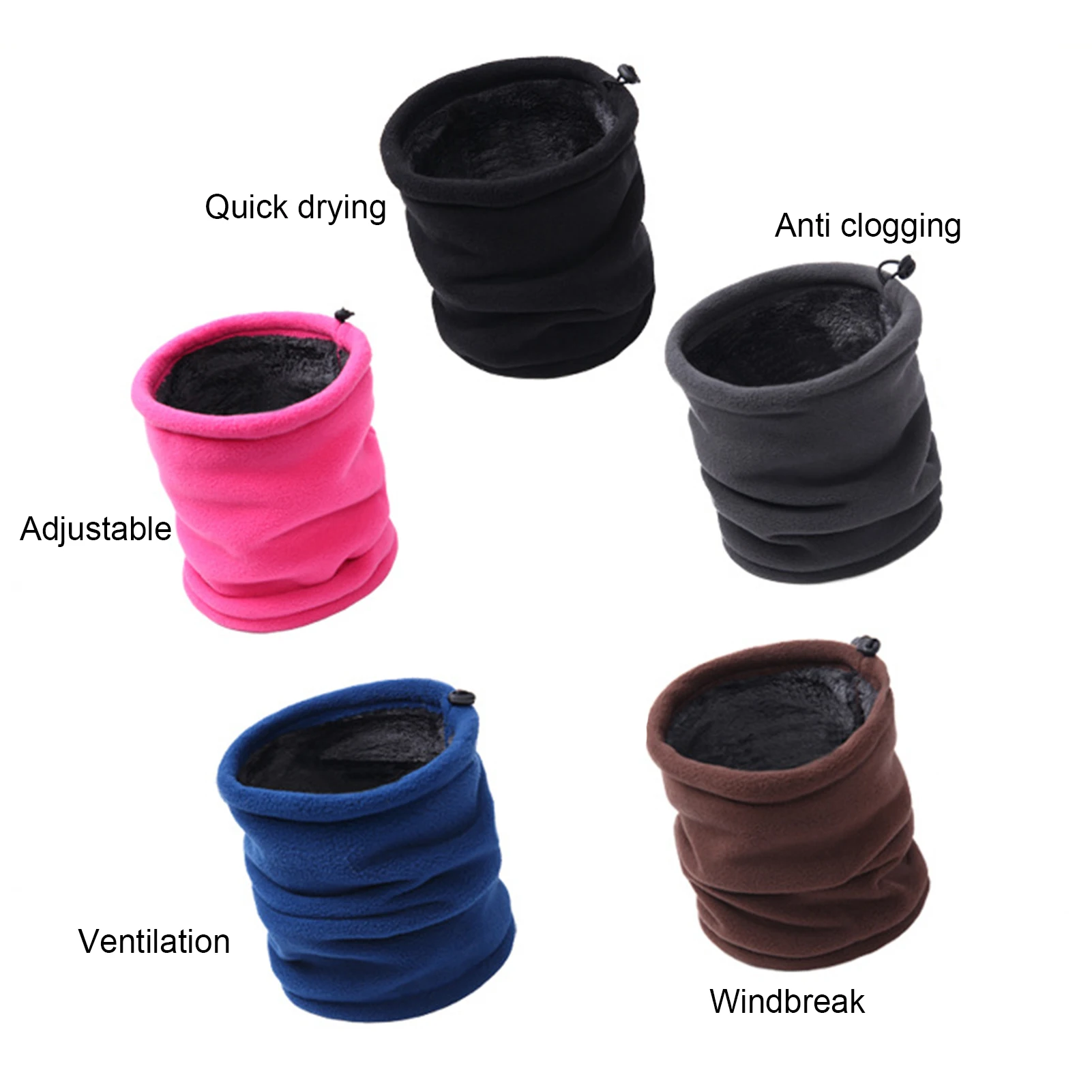 Outdoor Women Men Winter Warm  - Infinity Scarf Knit บทวิจารณ์และราคา