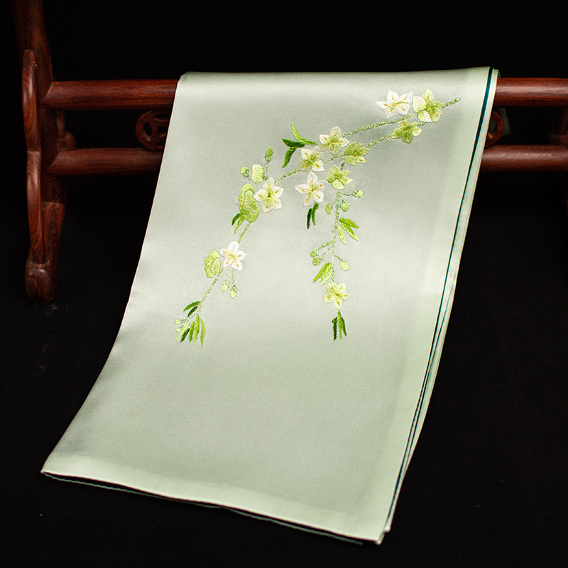 Pure Silk Suzhou Embroidery Sc - Silk Neck Scarf บทวิจารณ์และราคา