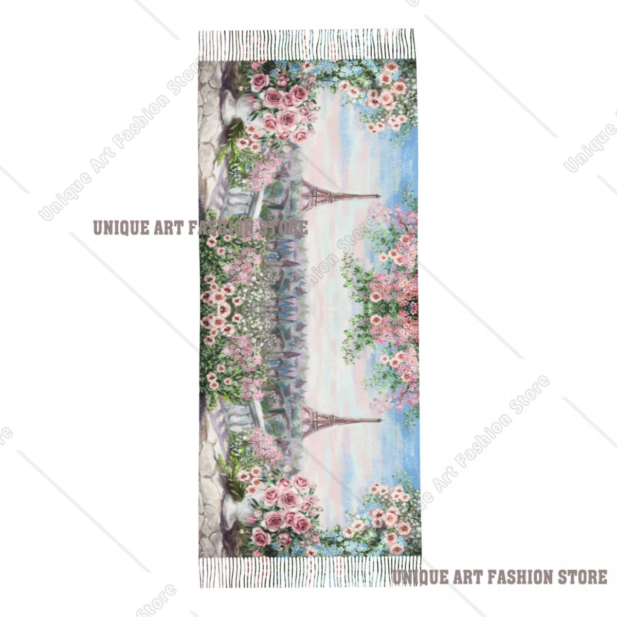 Oil Painting France Paris Eiff - Pashmina Wrap Large บทวิจารณ์และราคา