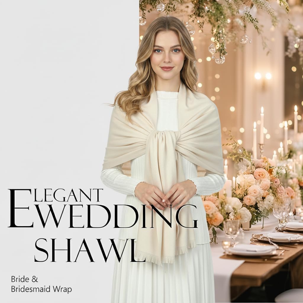 Shawl Wraps for Women Pashmina - Pashmina Wrap Large บทวิจารณ์และราคา