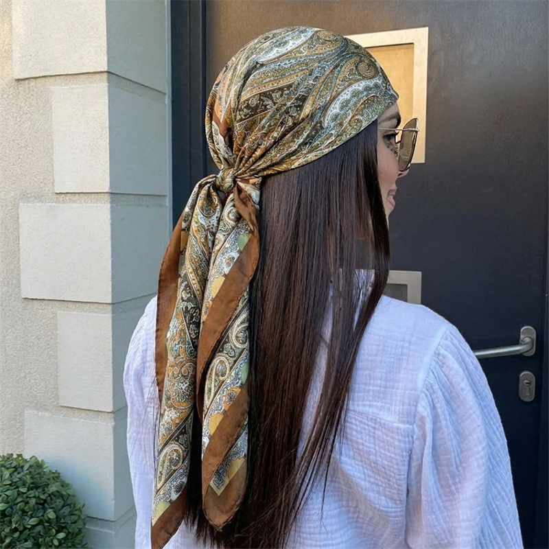 Women Spring Summer Square Sca - Scarf Silk Square บทวิจารณ์และราคา