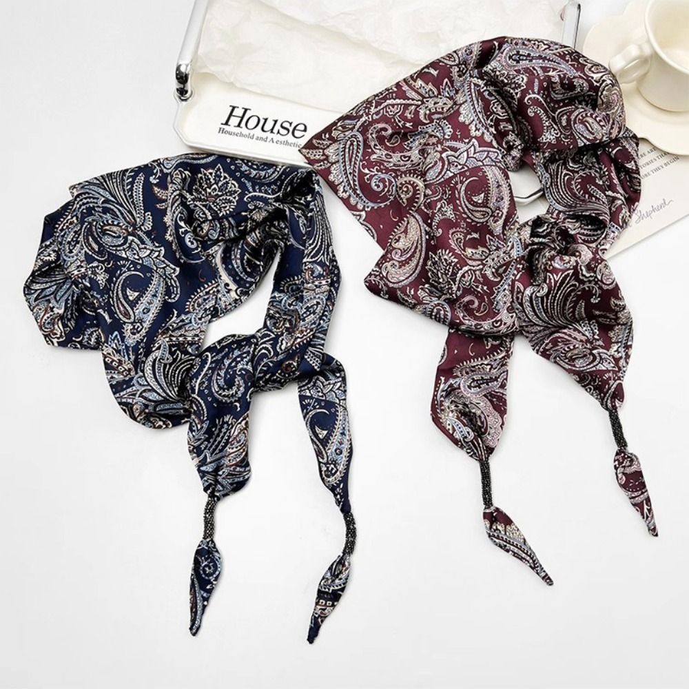 Imitation Silk Cashew Floral S - Scarf Silk Square บทวิจารณ์และราคา