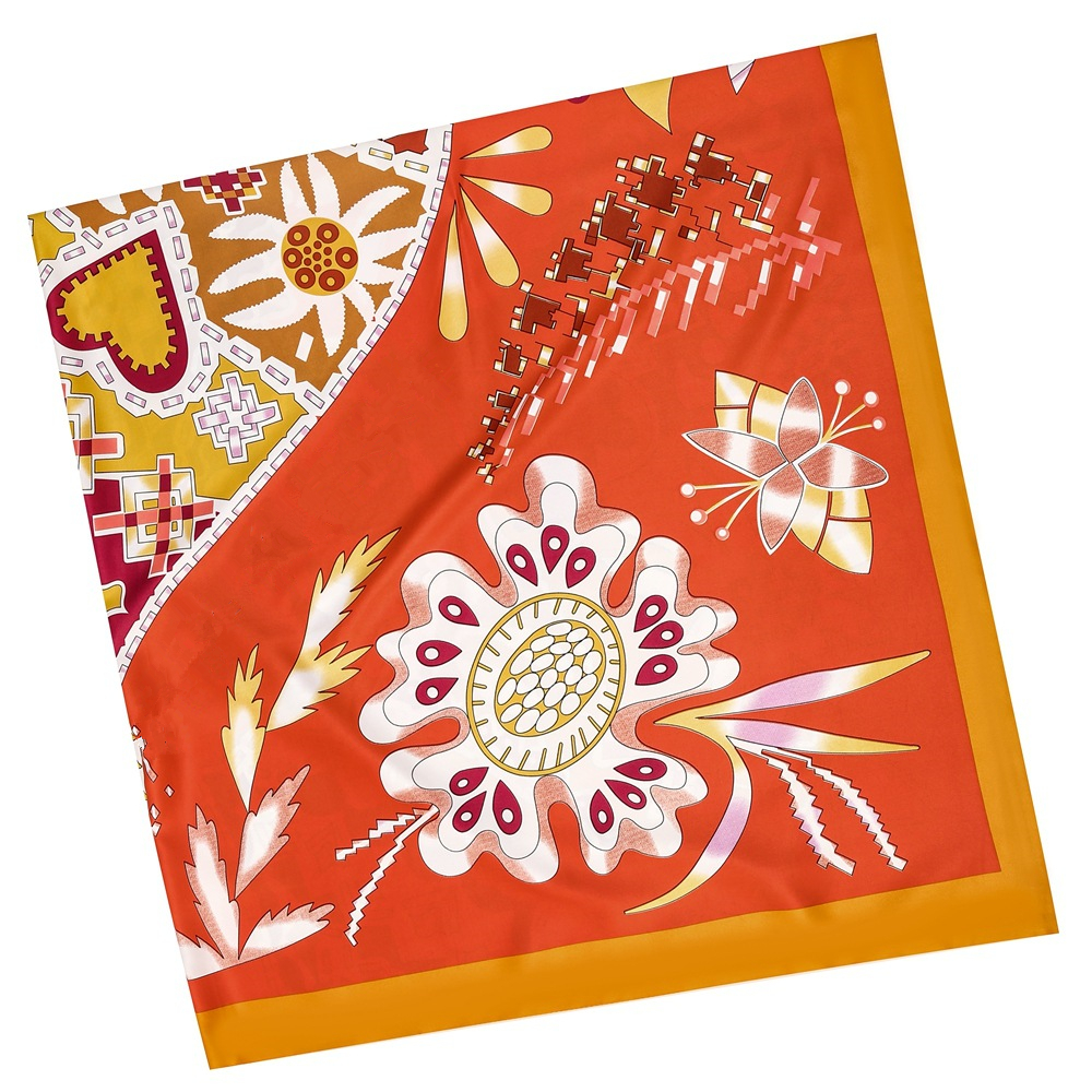130cm Brand Women Scarves Desi - Scarf Silk Square บทวิจารณ์และราคา