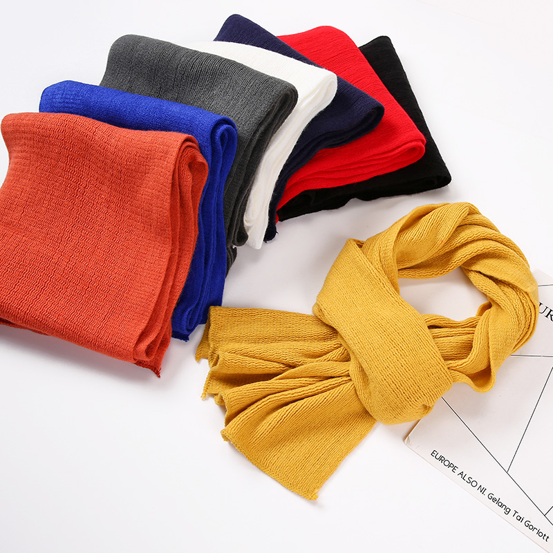 New Winter Scarf Men Women Cas - Muffler Men Wool บทวิจารณ์และราคา