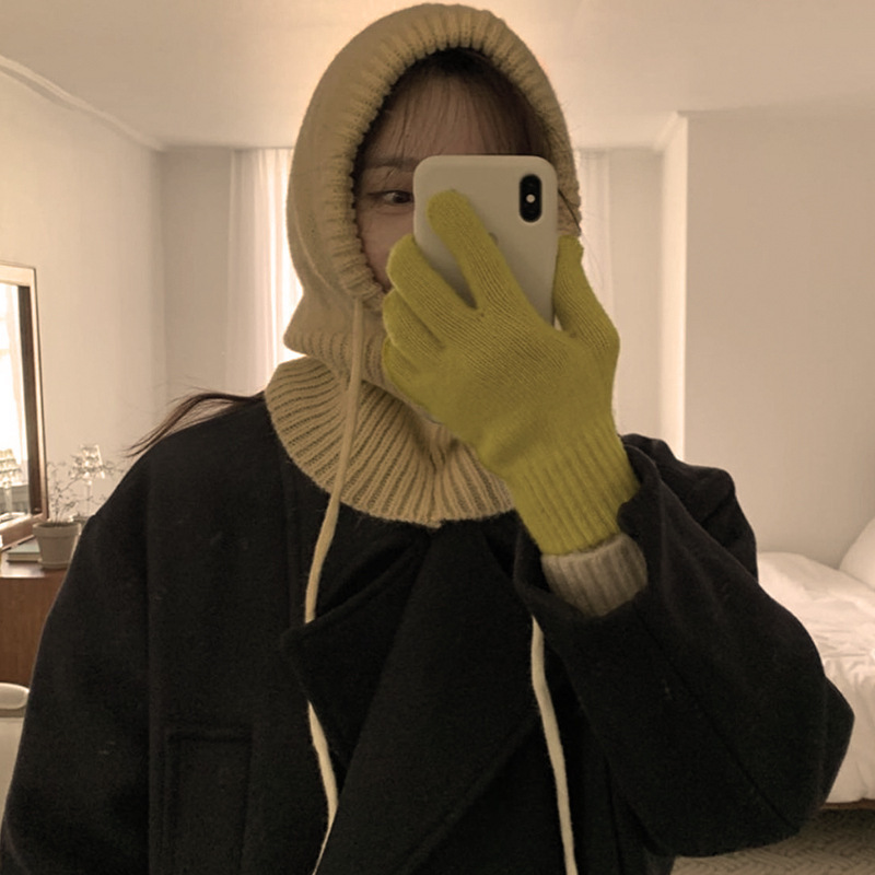 Knitted Hooded Infinity Scarf  - Infinity Scarf Knit บทวิจารณ์และราคา