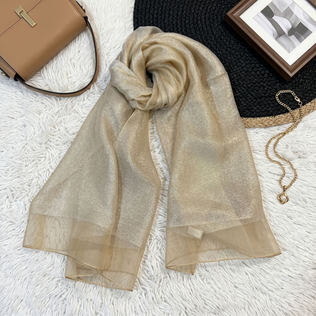 Women Silk Shawl Sheer Wrap El - Stole Wedding Shawl บทวิจารณ์และราคา