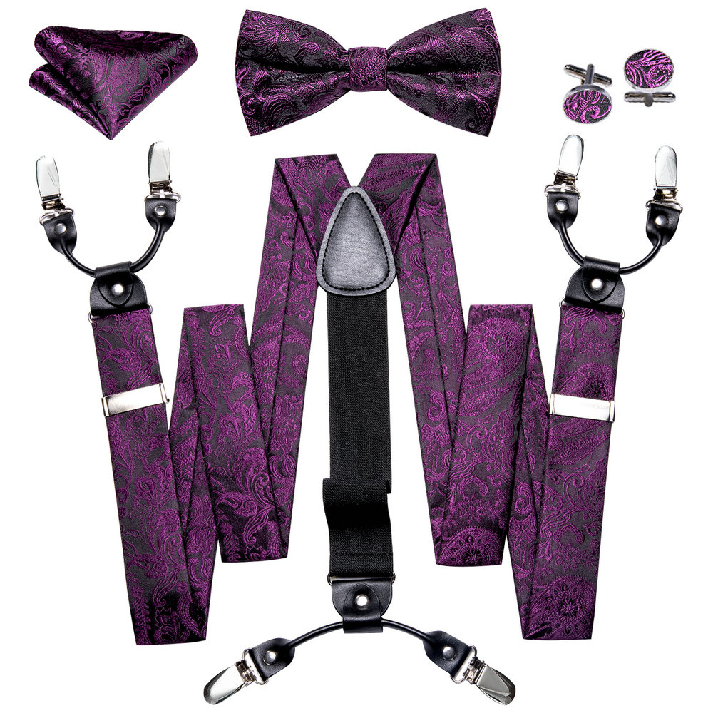 Suspenders For Men's Pants Exq - Bow Tie Pre Tied บทวิจารณ์และราคา