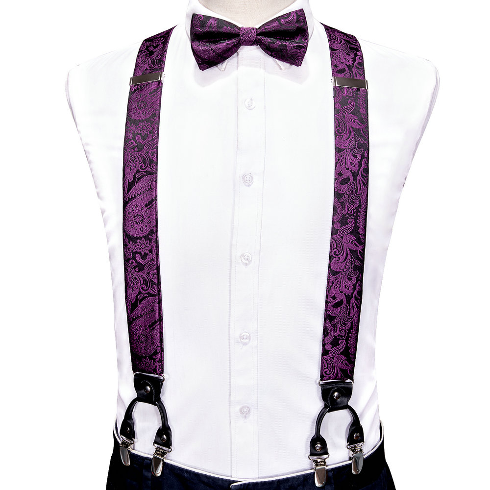 Suspenders For Men's Pants Exq - Bow Tie Pre Tied บทวิจารณ์และราคา