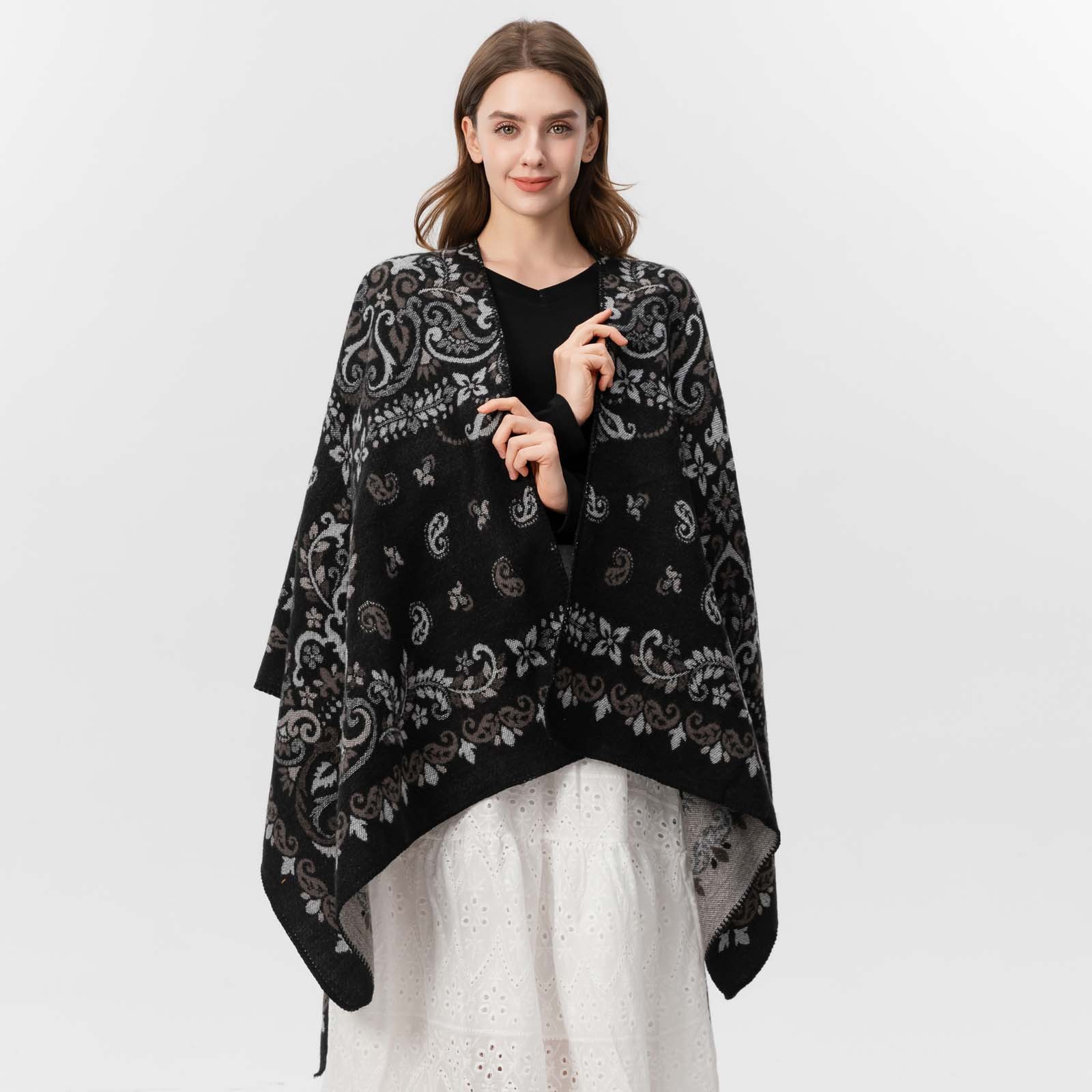 Luxury Women's Cashmere Scarf  - Stole Wedding Shawl บทวิจารณ์และราคา