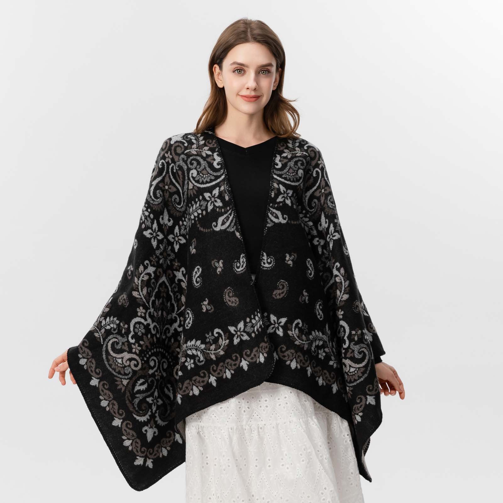 Luxury Women's Cashmere Scarf  - Stole Wedding Shawl บทวิจารณ์และราคา