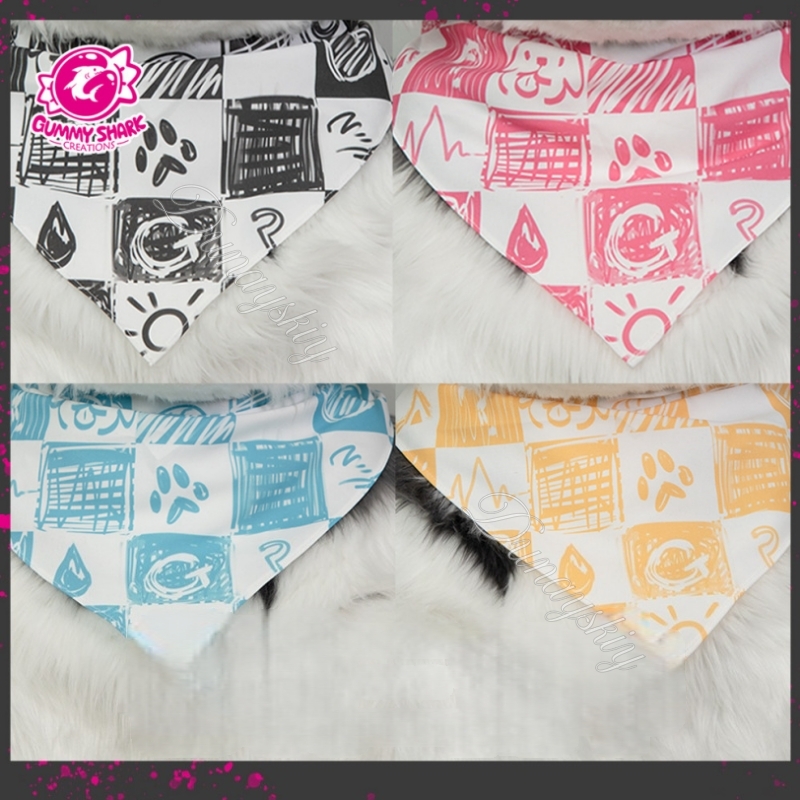 Cartoon Graffiti Checkered Fur - Face Scarf Mask บทวิจารณ์และราคา