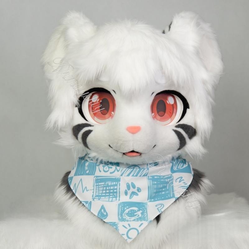 Cartoon Graffiti Checkered Fur - Face Scarf Mask บทวิจารณ์และราคา