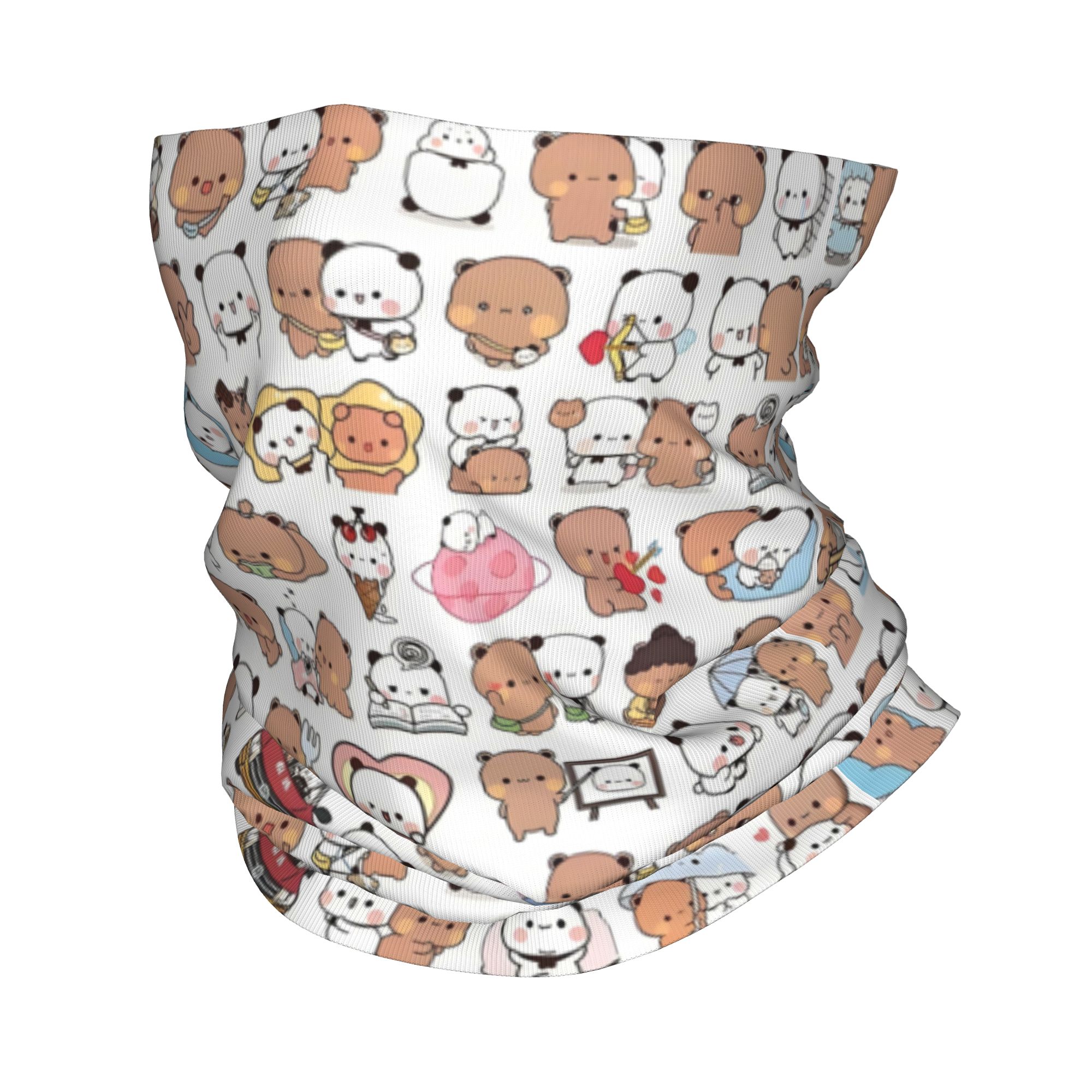 Custom Bear Cartoon Peach And  - Neck Warmer Tube บทวิจารณ์และราคา