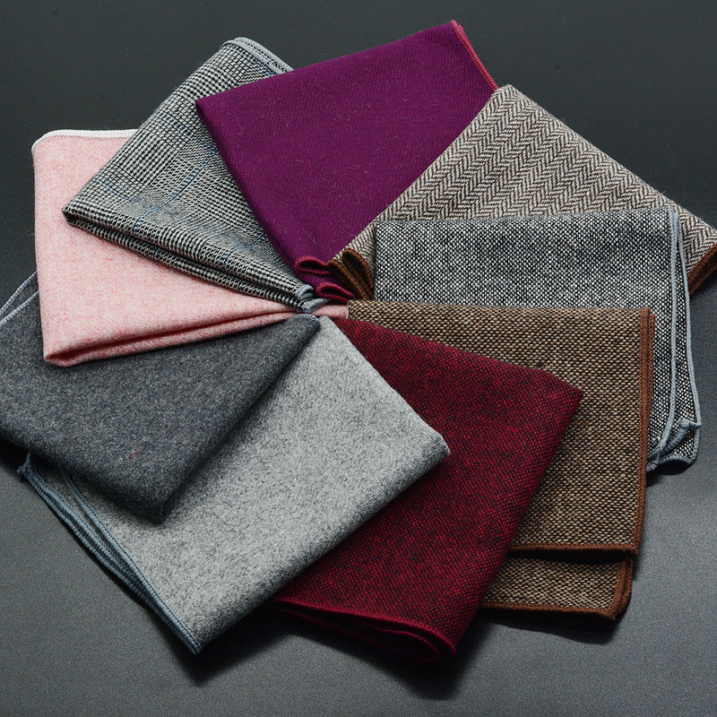 Classic Wool Pocket Square 25C - Pocket Square Set บทวิจารณ์และราคา