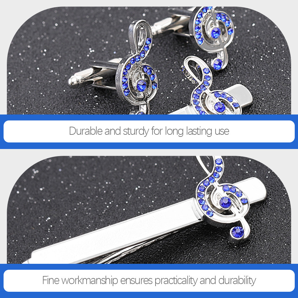 1Set Business Shirt Cufflinks  - Tie Bar Set Gift บทวิจารณ์และราคา