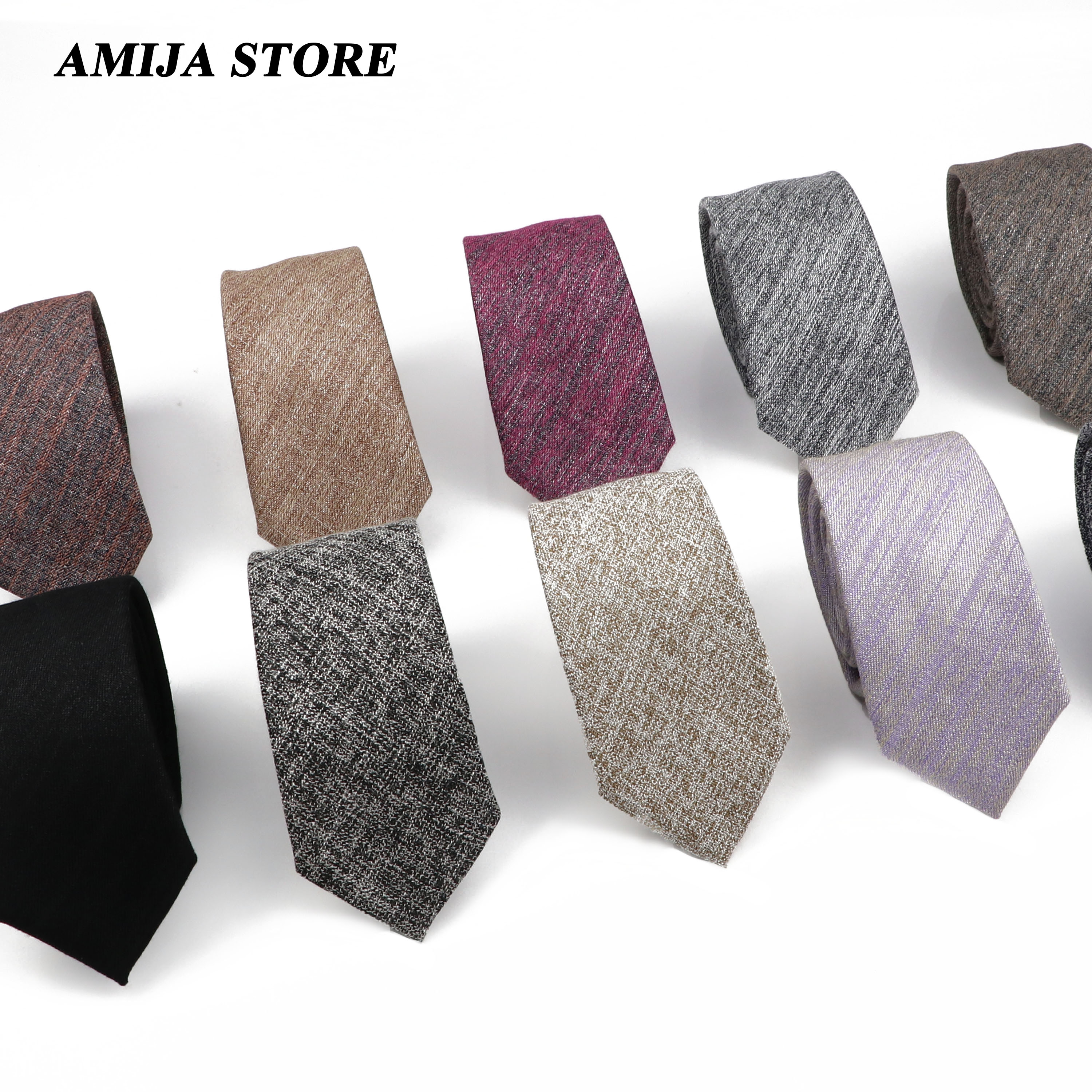 High Quality Ties For Men 6cm  - Skinny Tie Men บทวิจารณ์และราคา
