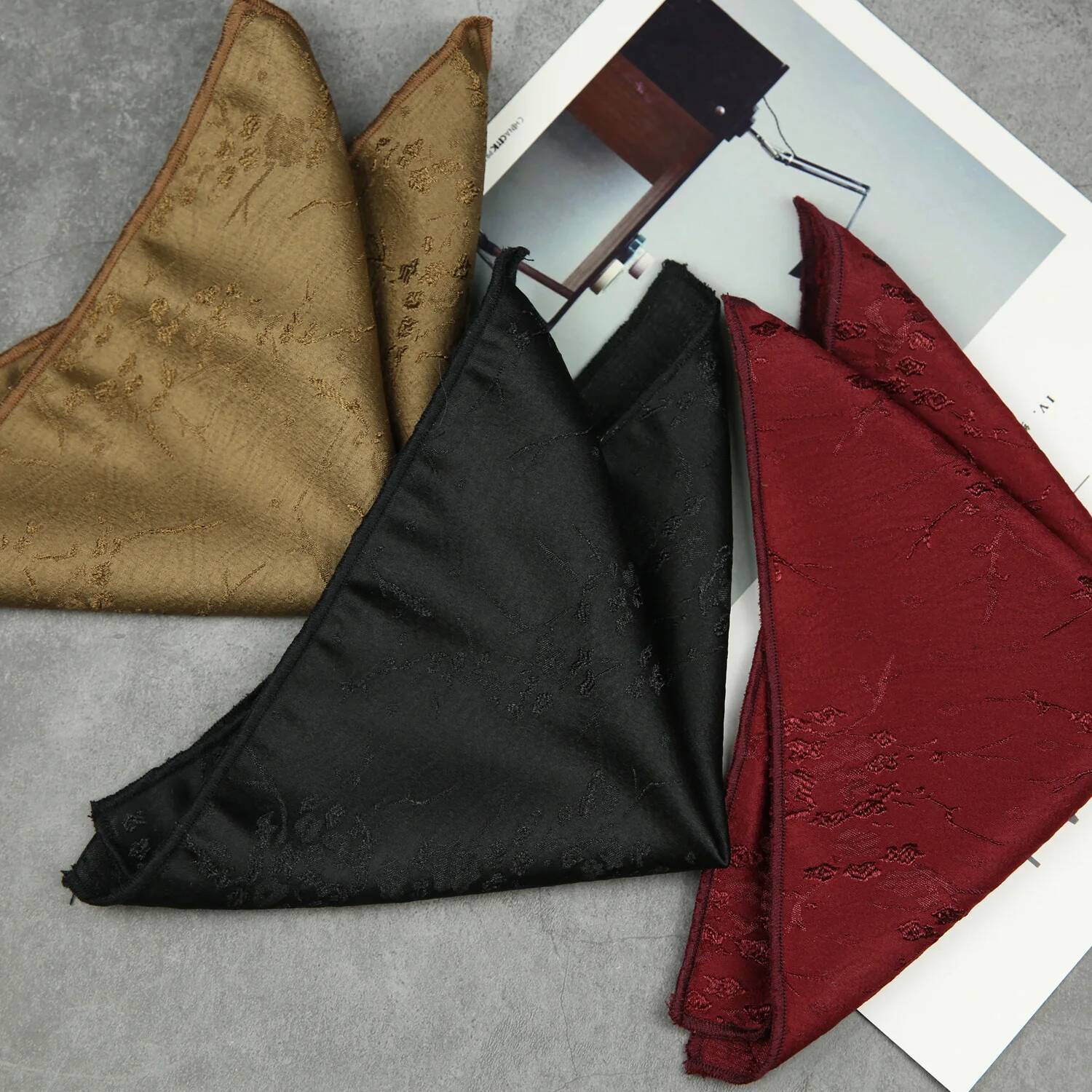 Black White Pocket Square Dark - Pocket Square Set บทวิจารณ์และราคา