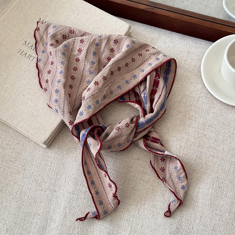 *1Pcs Soft Cotton Linen Triang - Bandana Cotton บทวิจารณ์และราคา