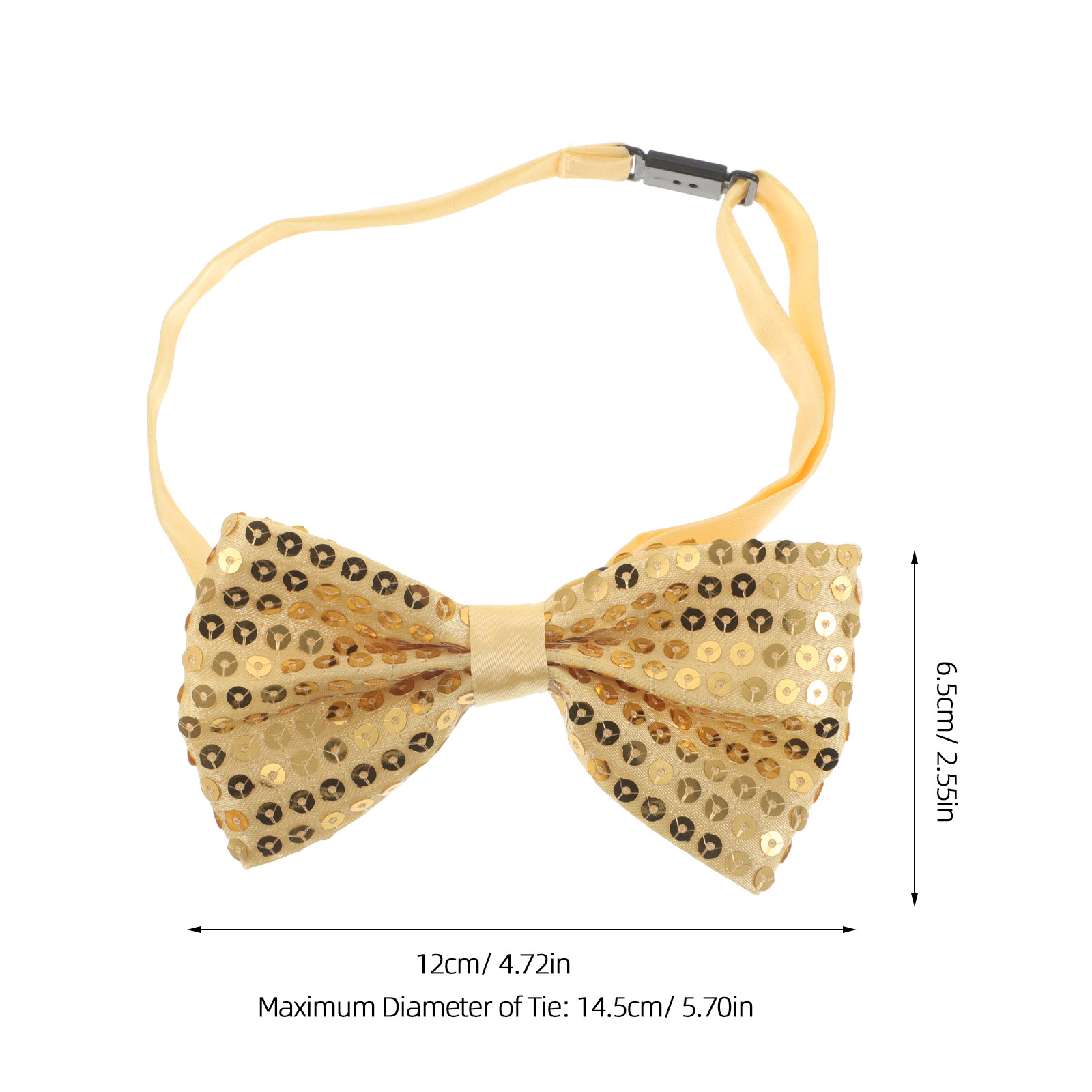 5Pcs Silver Sequin Bow Ties fo - Bow Tie Pre Tied บทวิจารณ์และราคา