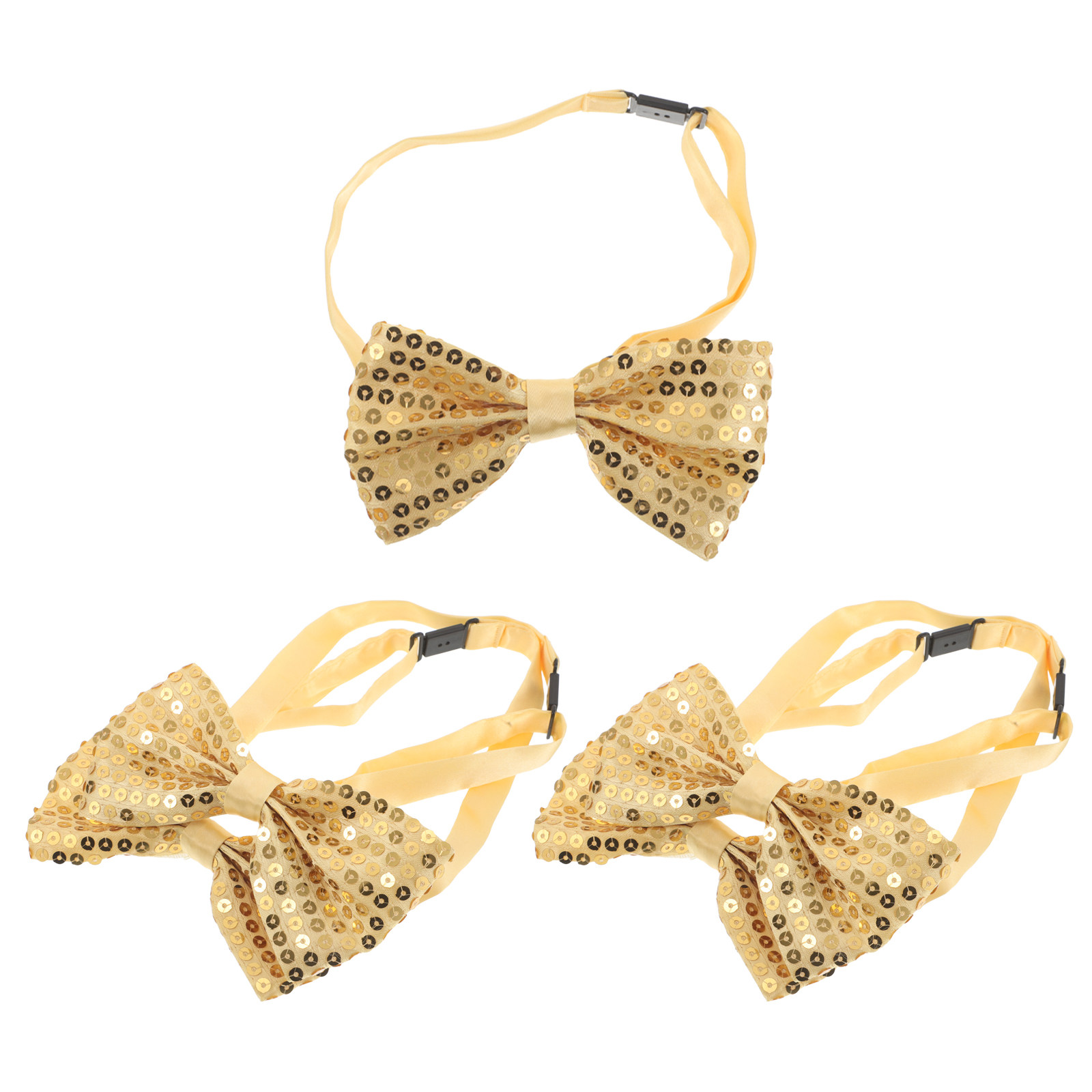 5Pcs Silver Sequin Bow Ties fo - Bow Tie Pre Tied บทวิจารณ์และราคา