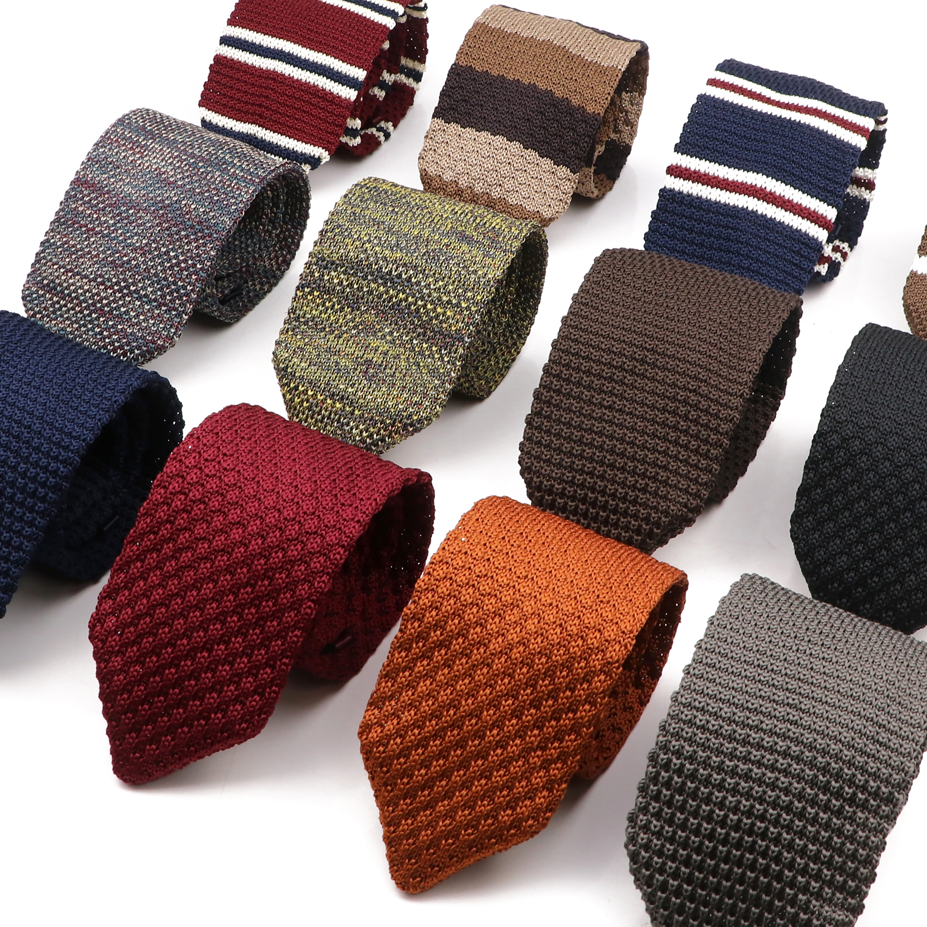 New Mens Knitted Ties Classic  - Skinny Tie Men บทวิจารณ์และราคา
