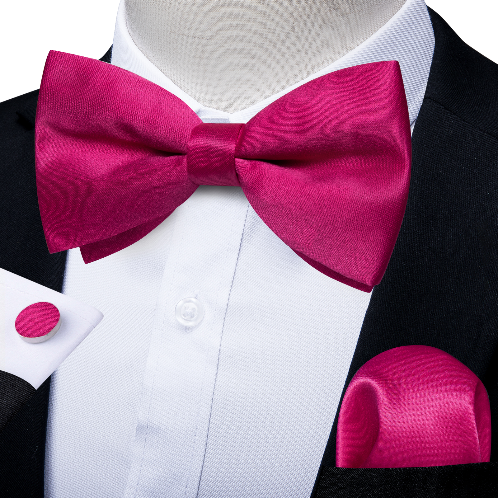 Men's Solid Pre-tied Bowtie Ro - Bow Tie Pre Tied บทวิจารณ์และราคา