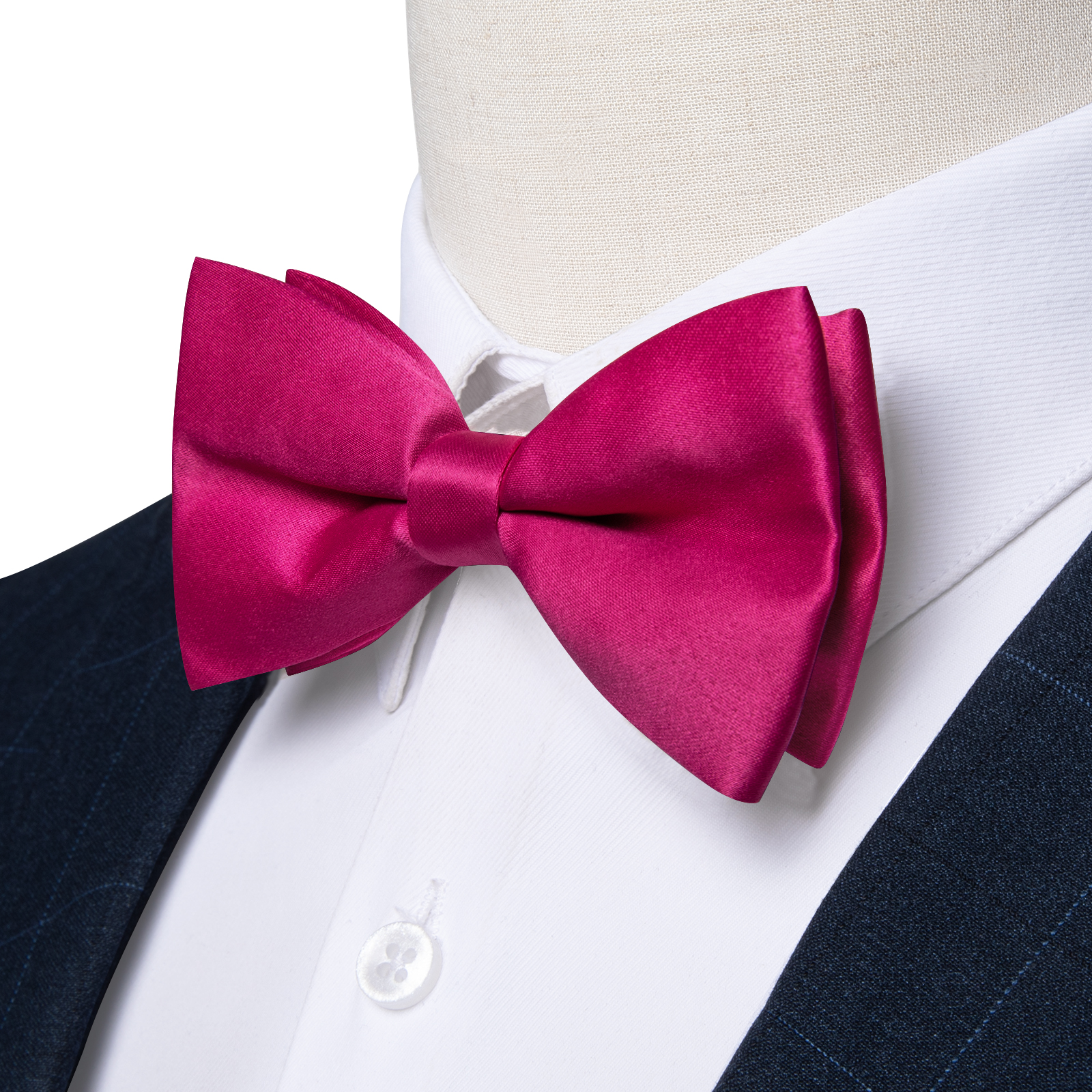 Men's Solid Pre-tied Bowtie Ro - Bow Tie Pre Tied บทวิจารณ์และราคา