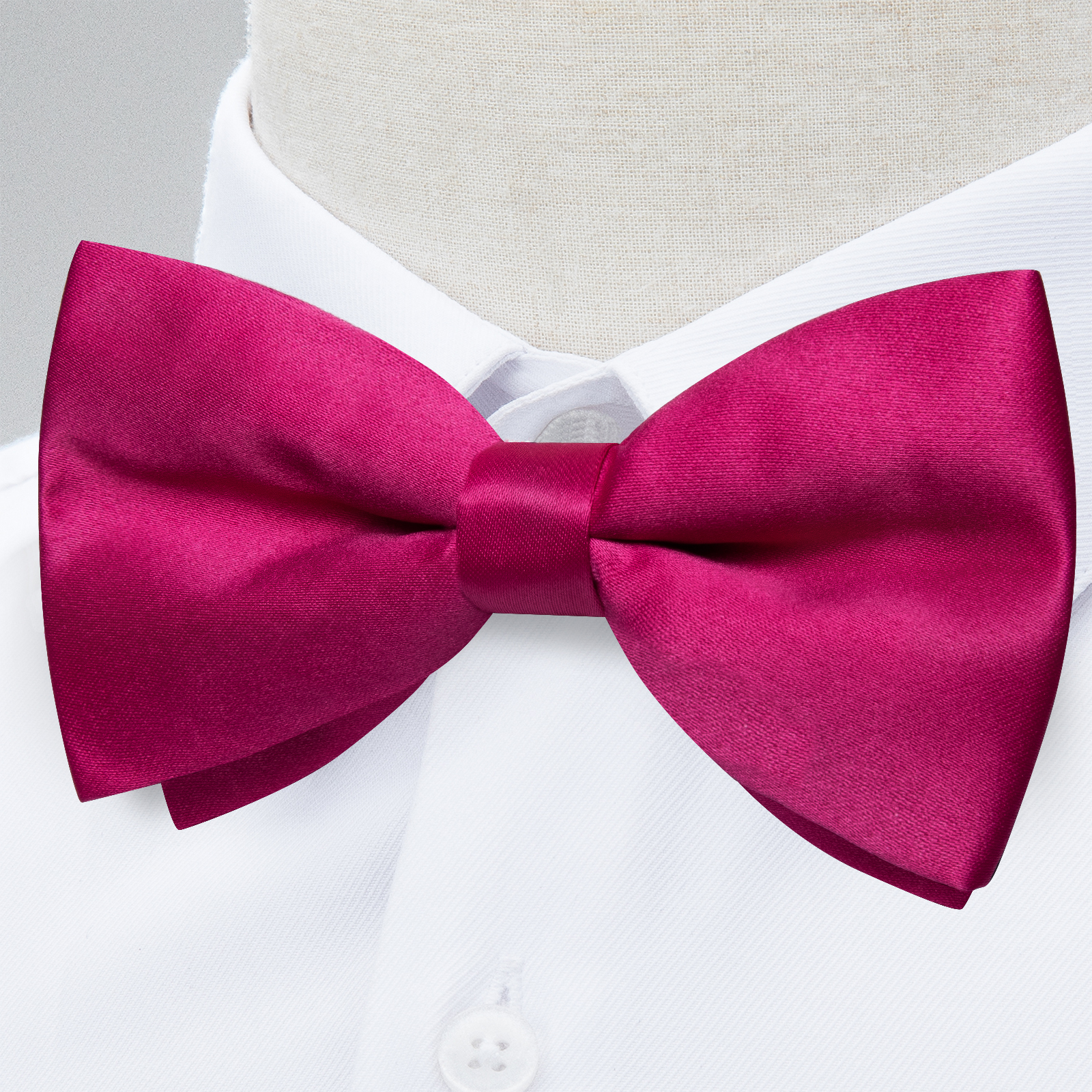 Men's Solid Pre-tied Bowtie Ro - Bow Tie Pre Tied บทวิจารณ์และราคา
