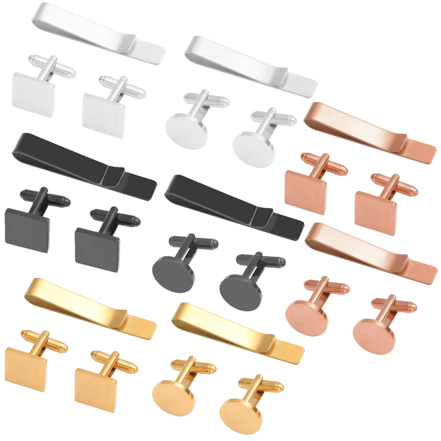 Freeteeme New Fashion Cufflink - Tie Bar Set Gift บทวิจารณ์และราคา