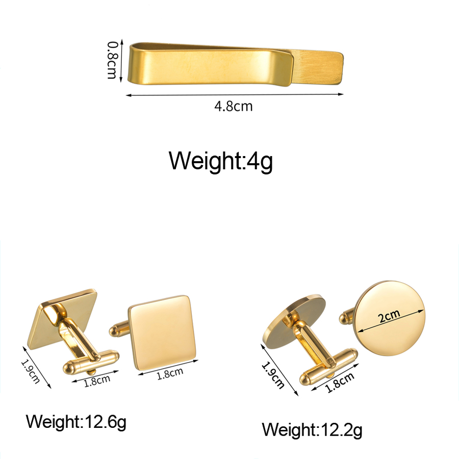Freeteeme New Fashion Cufflink - Tie Bar Set Gift บทวิจารณ์และราคา
