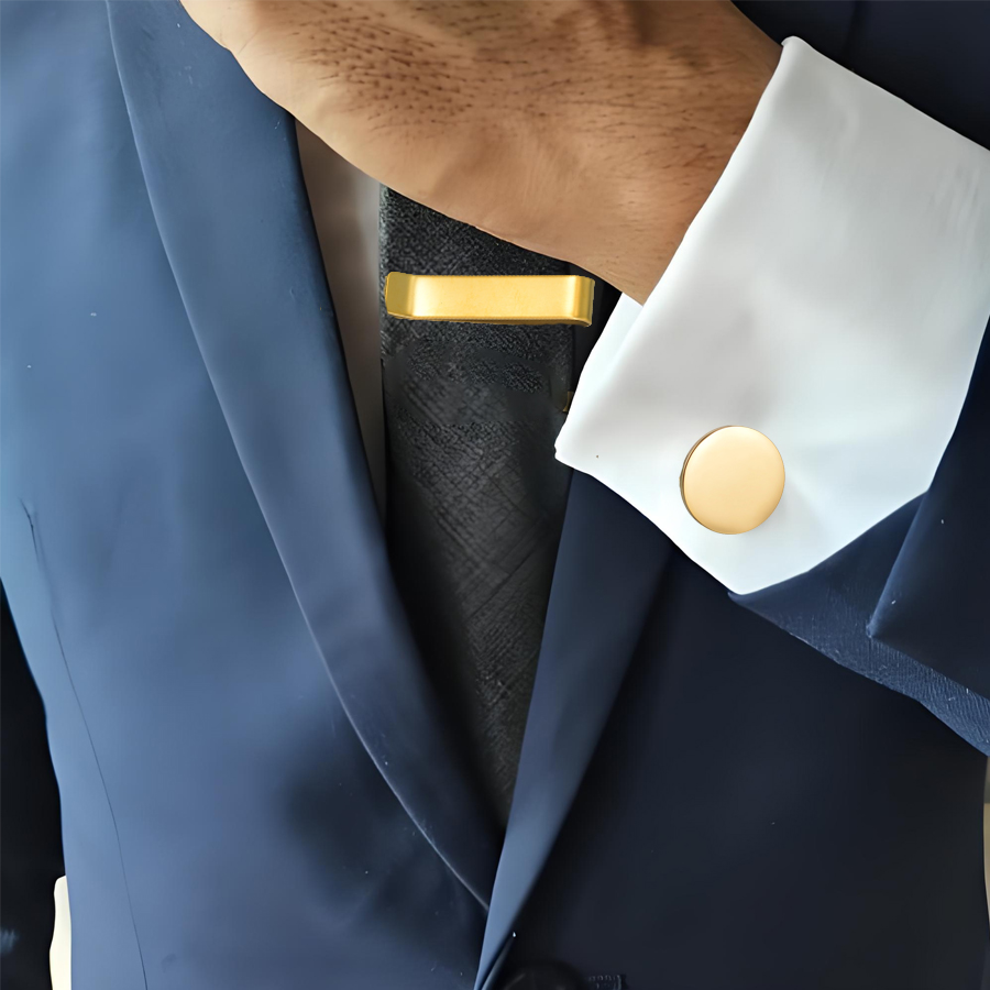 Freeteeme New Fashion Cufflink - Tie Bar Set Gift บทวิจารณ์และราคา