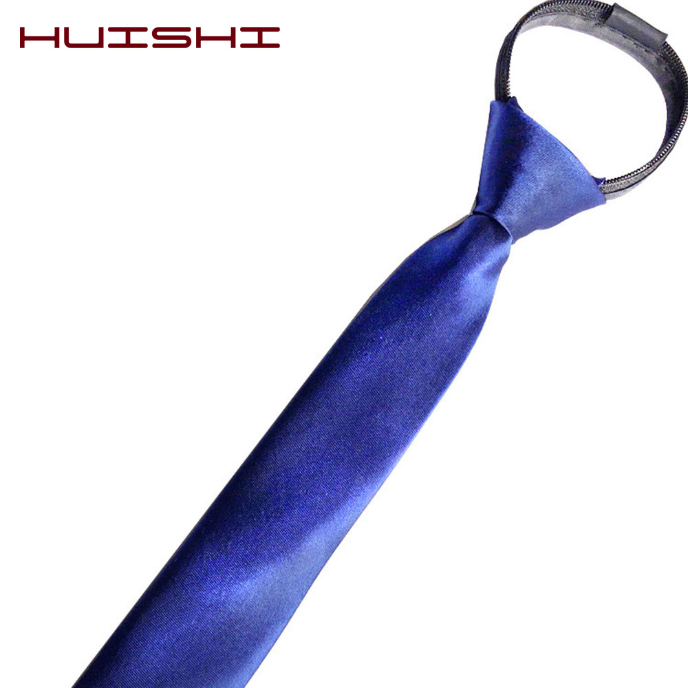 HUISHI Pre-tied Zipper Tie Nec - Skinny Tie Men บทวิจารณ์และราคา