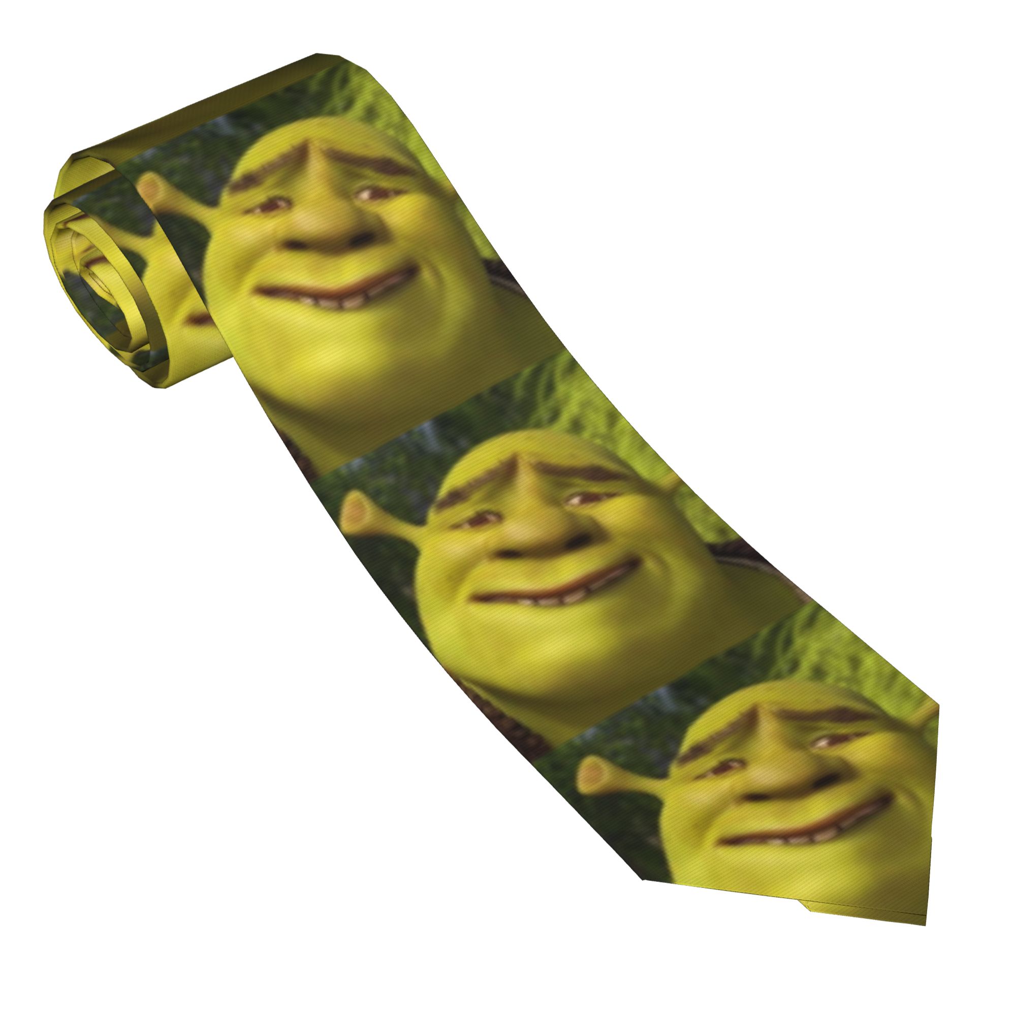 Shreks Memes Anime Neckties Me - Skinny Tie Men บทวิจารณ์และราคา