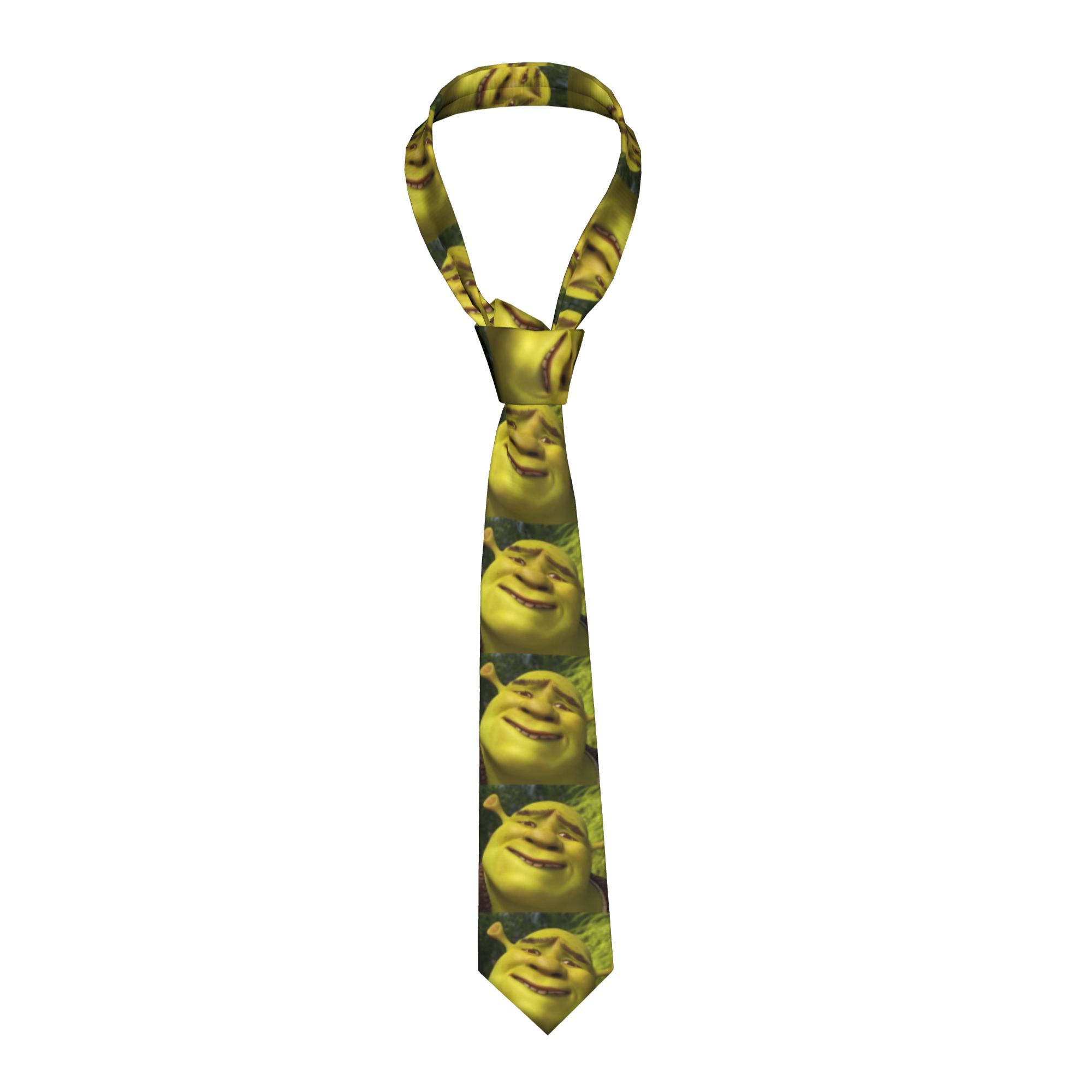 Shreks Memes Anime Neckties Me - Skinny Tie Men บทวิจารณ์และราคา
