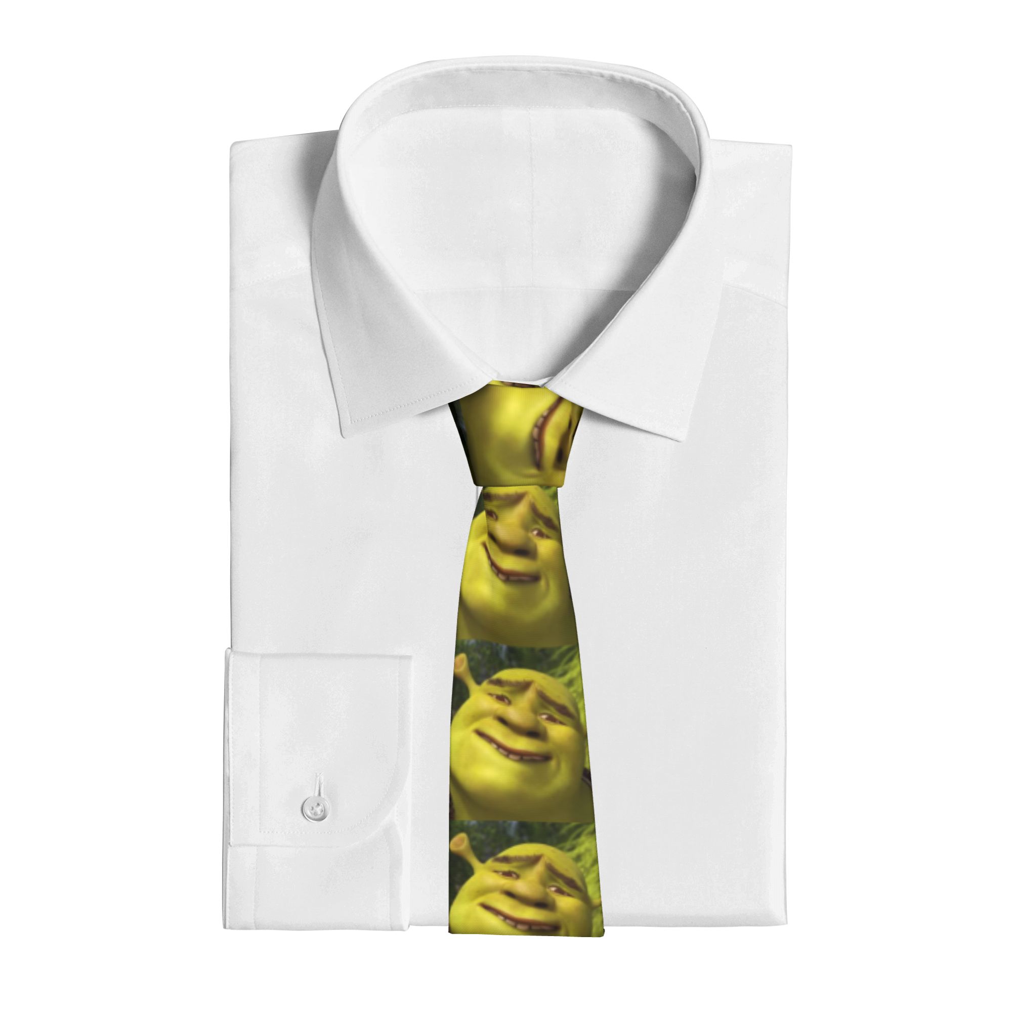 Shreks Memes Anime Neckties Me - Skinny Tie Men บทวิจารณ์และราคา
